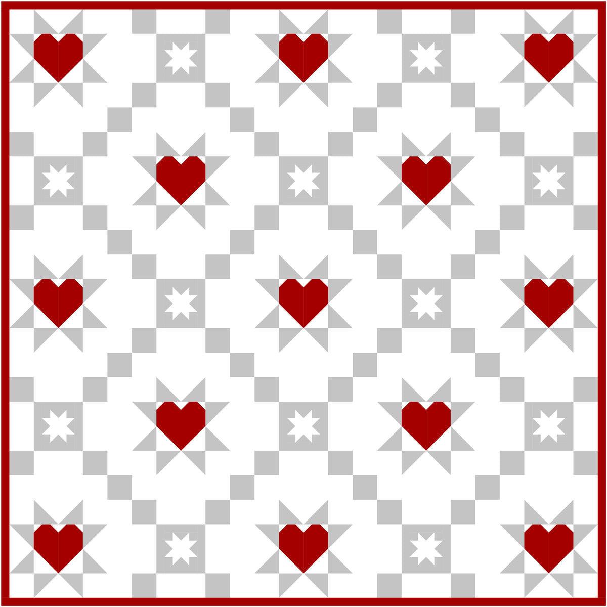 Starry Hearts PDF Pattern