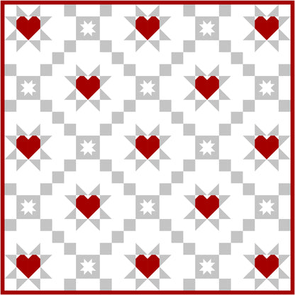 Starry Hearts PDF Pattern