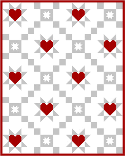 Starry Hearts PDF Pattern