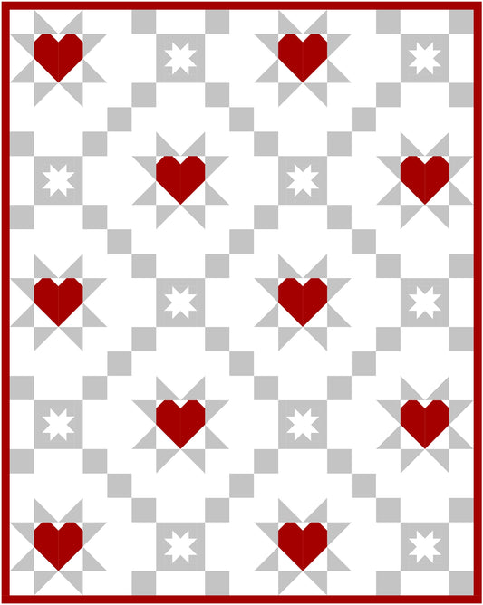 Starry Hearts PDF Pattern